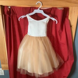 Classic Satin and Tulle Flower Girl Dress